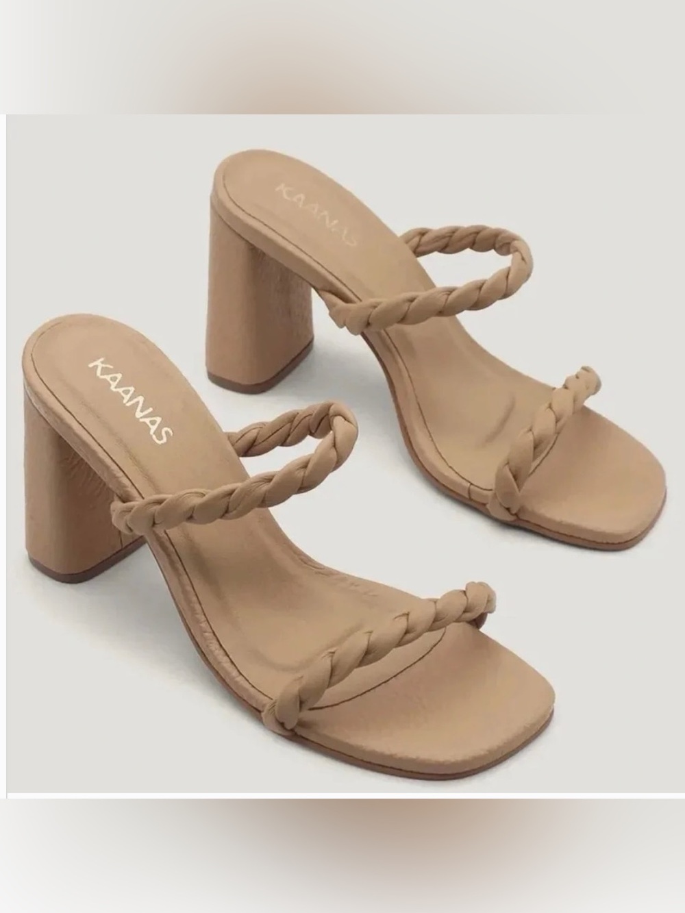 Kaanas Rosa heeled sandal Sand NWT